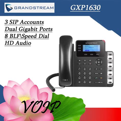 Grandstream Gxp Lines Sip Accounts Poe Gige Blf