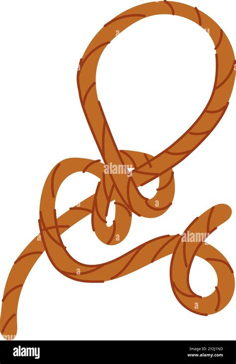 Tying Rope Knot Cartoon Vector Illustration Stock Vector Image And Art