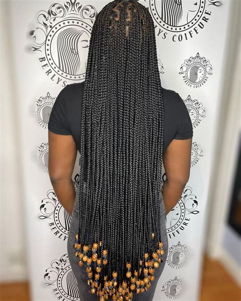 Attractive Waist Length To Floor Length Box Braids Hairstyles