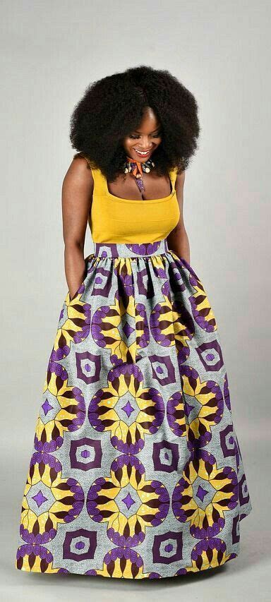 AfroPolitan African Print Skirt African Print Maxi Skirt African