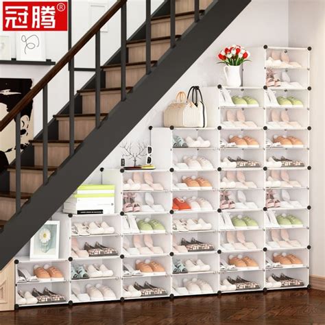 Stair Shoe Rack Stepped Angle Multi Layer Dustproof Multifunctional