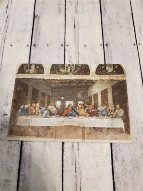 POSTCARD THE Last Supper By Leonardo Da Vinci Austria Paris Germany