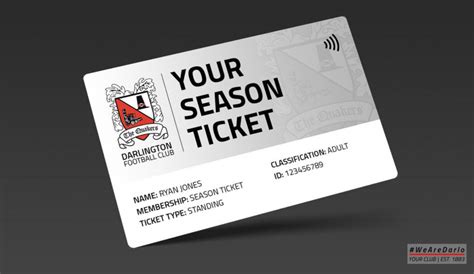 Season Tickets Darlington Football Club