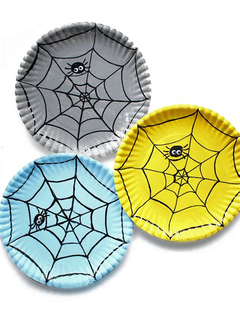 Paper Plate Spider Web Craft - Our Kid Things