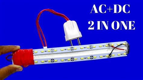 How To Make LED Light 2 In One LED Light AC DC At Home AC DC LED