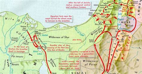 Exodus Route Exodusroutehammond The Exodus Flight From Egypt Pinterest Bible