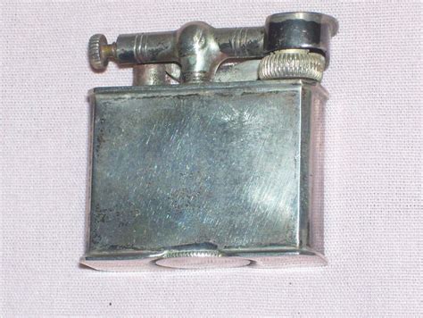 Antique Vintage Silver Mexico Lift Arm Cigarette Pocket Lighter Estate