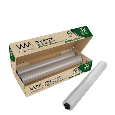 Wrapmaster PE Cling Film Refill Rolls 45cm X 300m Alliance Online