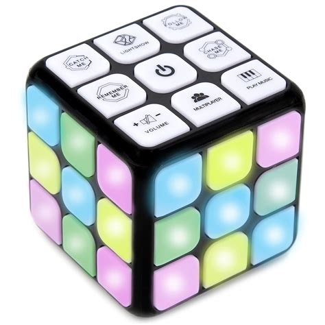 Toysery Flashing Cube Electronic Memory Brain Game In Stem And