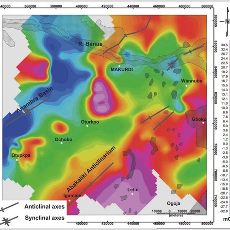 Residual Component Of The Complete Bouguer Gravity Anomaly Map Central