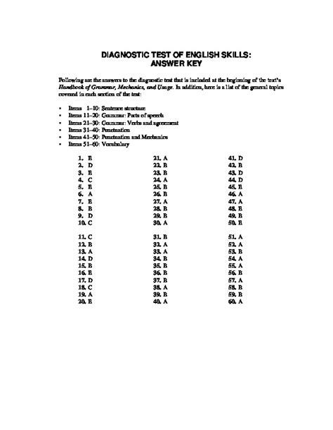 Diagnostic Test Answer Key Pdfcoffee