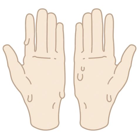 Premium Vector | Sweating hands and wet hand flat illusttaion