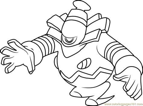 Dusknoir Pokemon Coloring Page For Kids Free Pokemon Printable