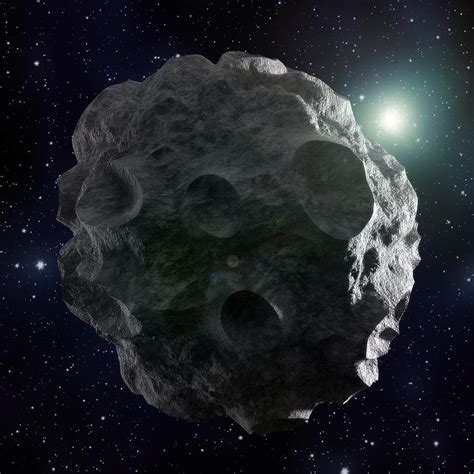 Asteroid, Artwork Digital Art by Andrzej Wojcicki