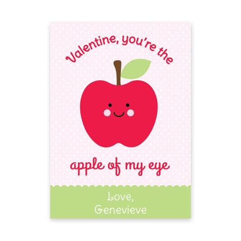 Printable Apple Valentine Card Apple Valentines By Nickwilljack Catch My Party