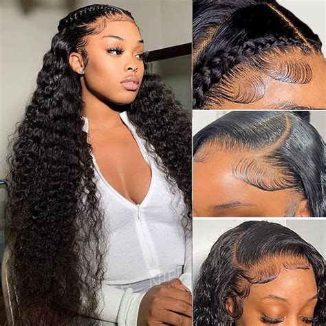 Nantliy Water Wave Lace Front Wigs Human Hair 13x4 Hd