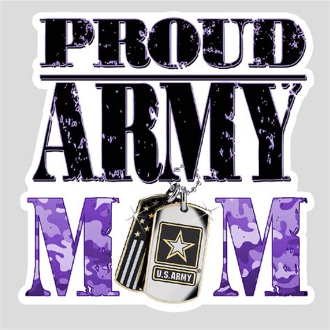 Proud Army Mom Decal Etsy