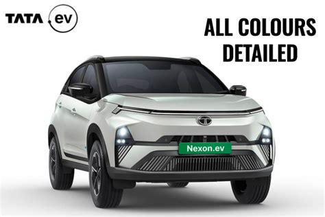 Tata Nexon.ev All Colours Detailed In Images - GaadiFy