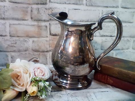 Vintage Silver Plate Pitcher By Bristol Silver Co Located In