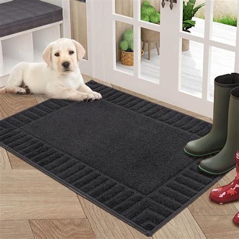 Beqhause Door Mat Indoor Super Absorbent Dirt Trapper Front Doormats