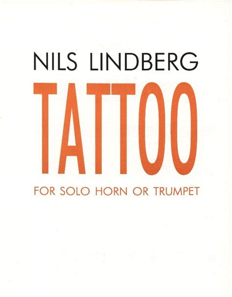 Lindberg Nils Tattoo für Horn solo Blechbläsersortiment Köbl