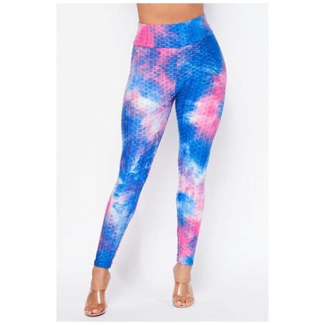 Pants And Jumpsuits Get Busy Tie Dye Butt Lifting Tiktok Leggings