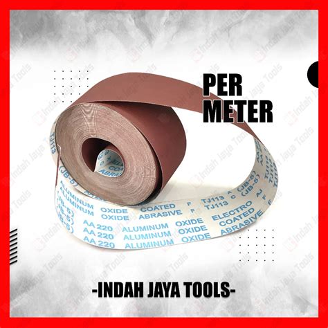 Jual Amplas Roll Grit Per Meter Kertas Kain Hamplas Gosok