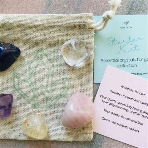 Crystals Healing Crystals Kit Starter Kit Crystals T Etsy