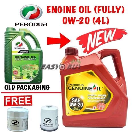 Perodua Engine Oil W W Fully Synthetic L Perodua Oil Filter