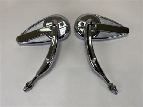 Harley Davidson Touring Tear Drop Mirrors Drag Specialties DS300016 EBay