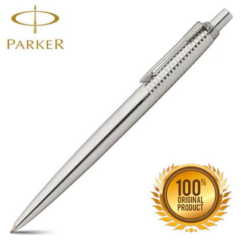 Jual Pulpen Parker Jotter Premium Ballpoint Shiny Chiselled Ss Ct