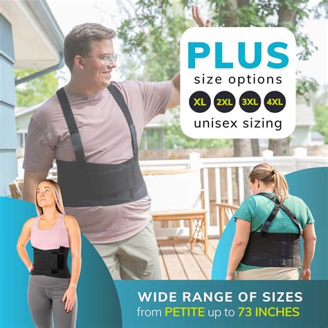 Ultimate Work Back Brace Belt With Suspender Straps Braceability