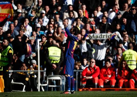 Lionel Messi taunted angry Real Madrid fans by celebrating in front of ...