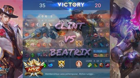 Clint Vs Beatrix Mvp Legendary Mobile Legend Bang Bang Youtube