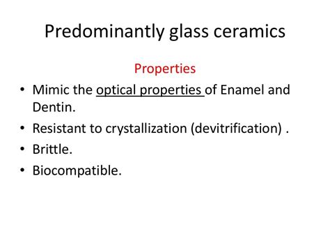 Dental Ceramics Compositionmicrostructure And Applications