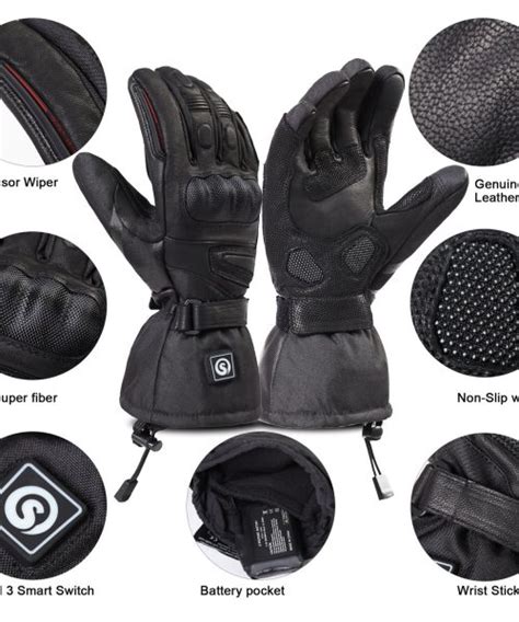 Battery Heated Leather Motorcycle Gloves Images Gloves And Descriptions Nightuplife