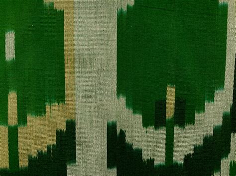 Handwoven Cotton Ikat Abstract Green Stonemountain Daughter Fabrics