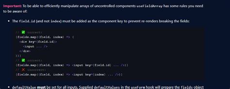 Usefieldarray With Multiple Fields How To Use The Item Id As Key