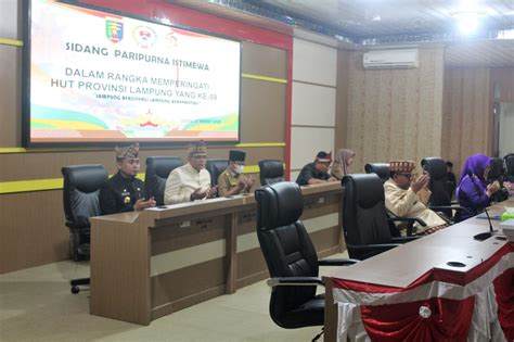 DPRD Mesuji Gelar Paripurna HUT Provinsi Lampung Ke 59 Portal Berita