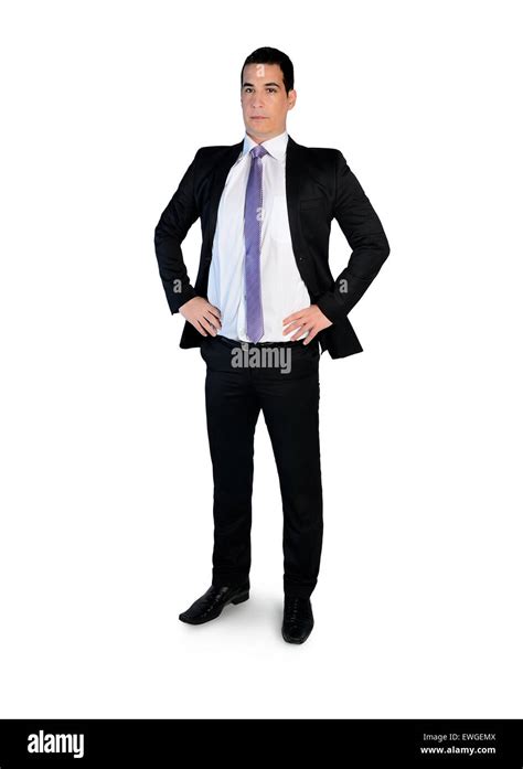 Isolated Business Man Looking Camera Stock Photo Alamy