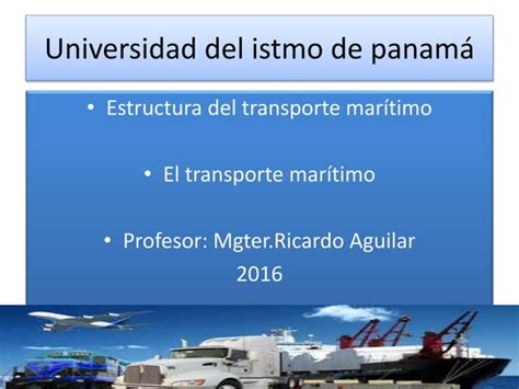 Cap El Transporte Maritimo Ppt