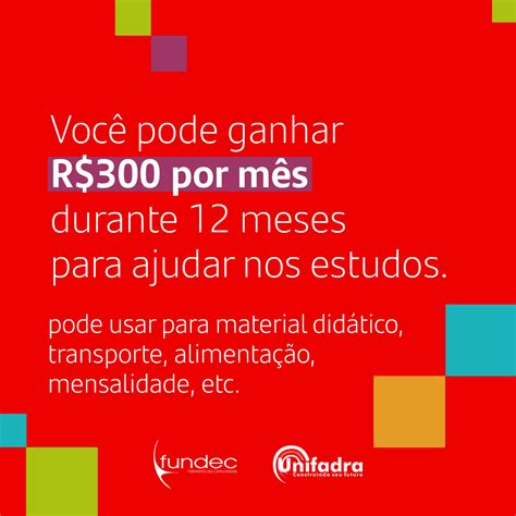 Unifadra inscrições abertas para o Programa de Bolsas Santander Graduação