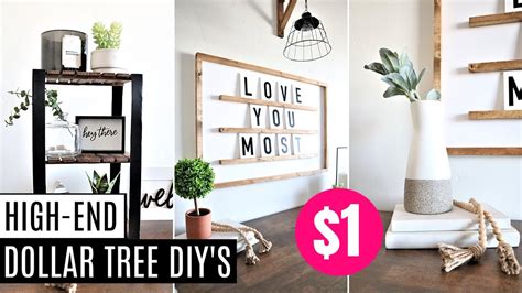 NEW HIGH END Dollar Store DIYs DIY Modern Farmhouse Decor Simple