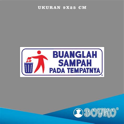 Jual Acrylic Signpapan Namalabel Acrylic Buang Sampah Pd Tempatnya