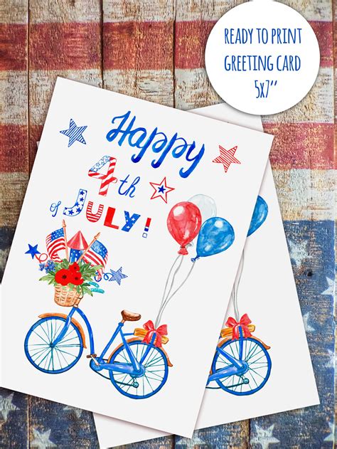 Th Of July Patriotic Independence Usa Watercolor Clipart