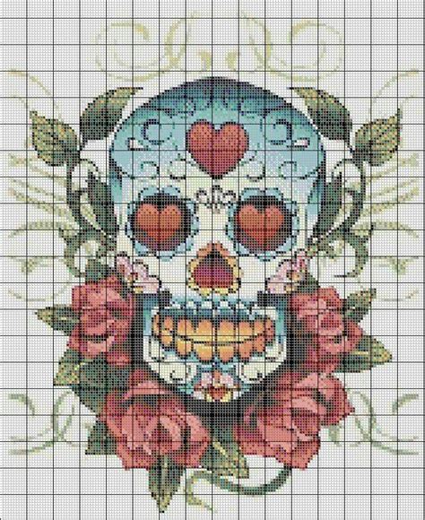 Sugar Skull Cross Stitch Graph Mertqminder