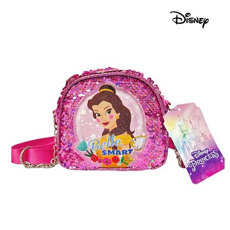 Disney Princess Cute Belle Sequin Sling Bag Shopee Philippines