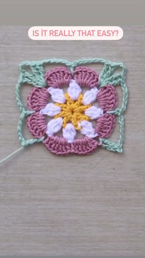 Crochet Floral Square Crochetflowersquare Grannysquaresrock Croch