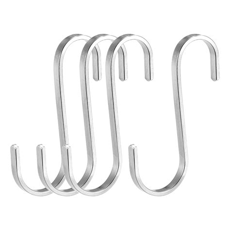 Stainless Steel S Hooks Flat S Shaped Hook Hangers For Kitchen