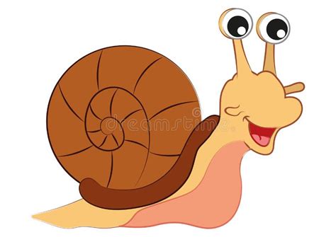 Personagem De Desenho Animado De Caracol Vetorial Isolado Em Fundo